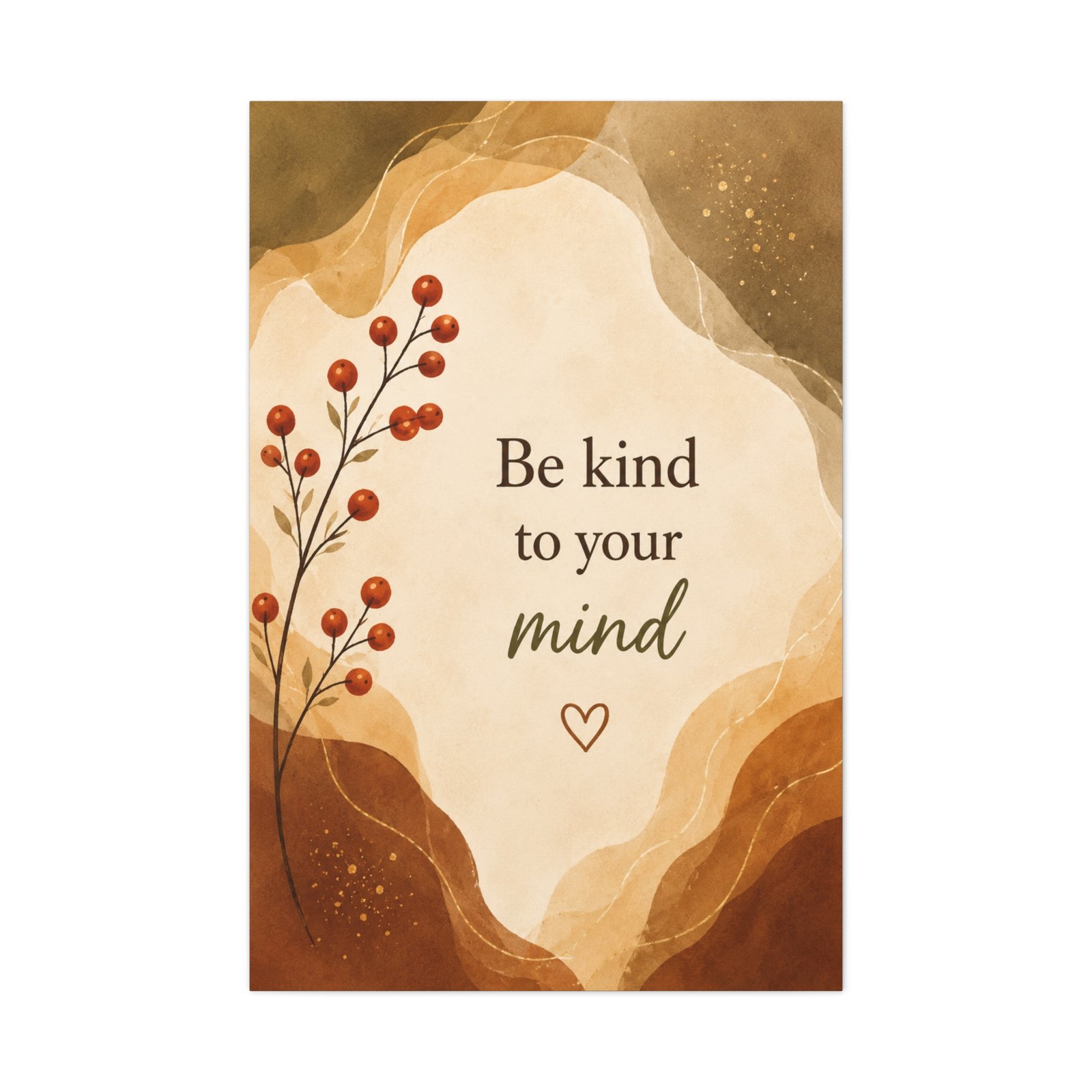 Be Kind to Your Mind Matte Canvas Wall Art - Image 2