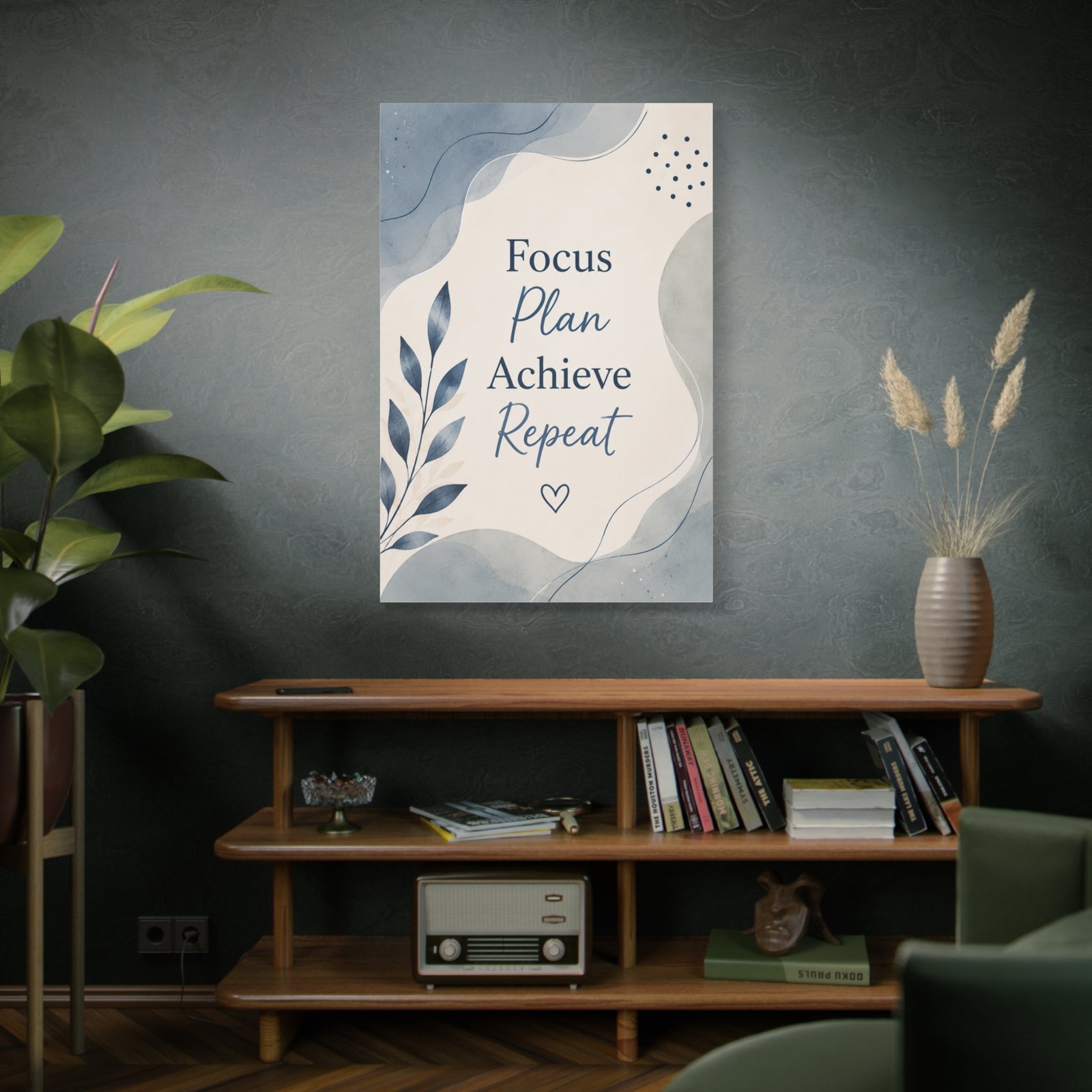 Focus Plan Achieve Repeat Canvas Wall Art - Image 5