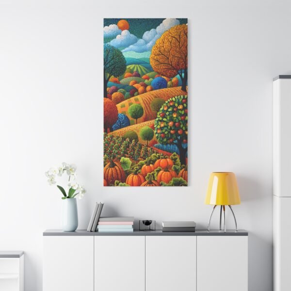Colorful Autumn Landscape Canvas Print — Matte Stretched Wall Art - Image 2