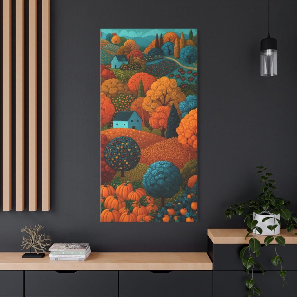 Autumn Hills Matte Canvas Wall Art — Stretched 1.25"