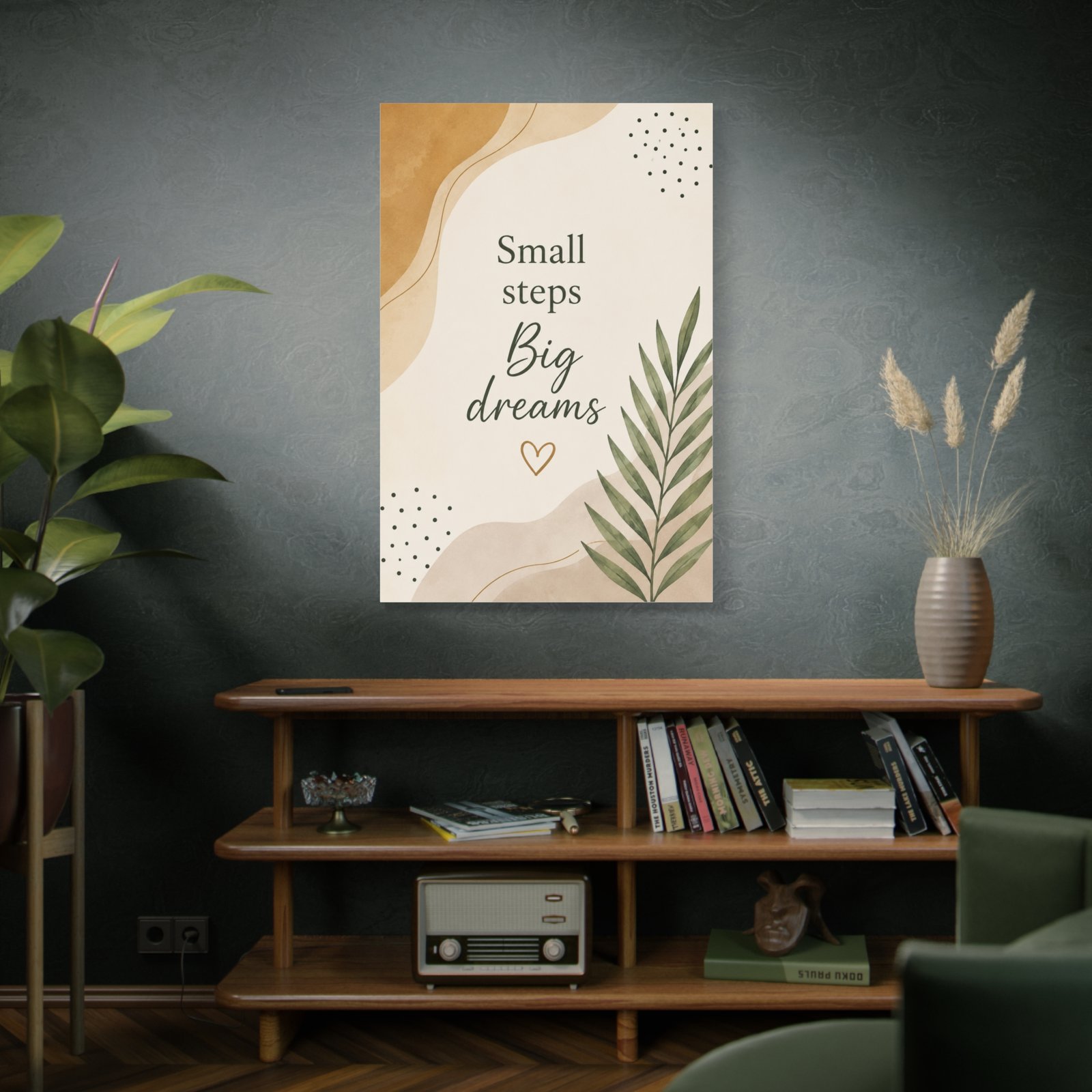 Canvas Wall Art — "Small Steps, Big Dreams" Inspirational Quote - Image 5