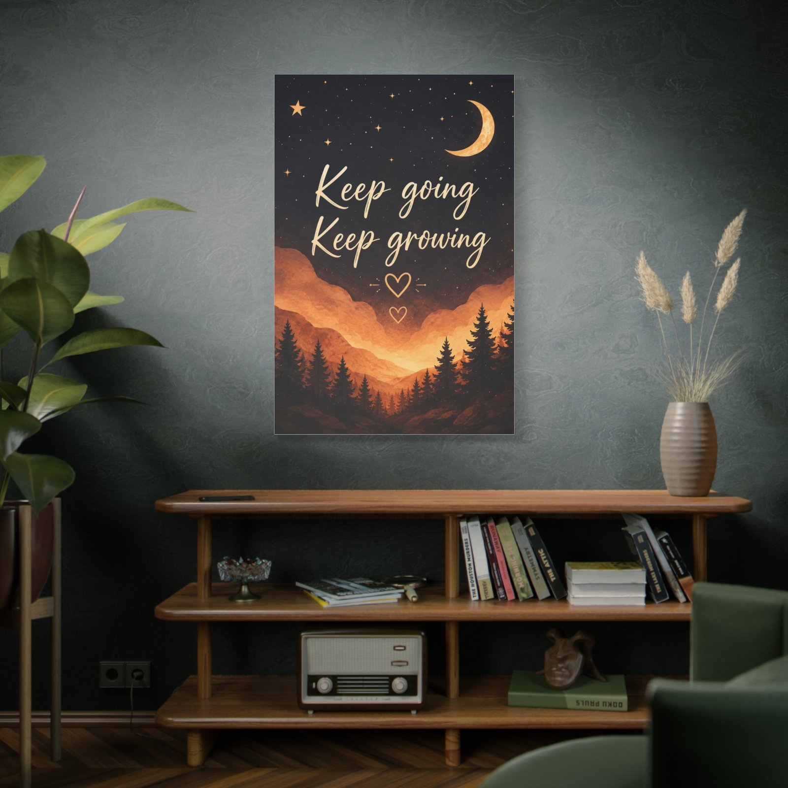 Keep Going Keep Growing Motivational Canvas Wall Art - Image 5
