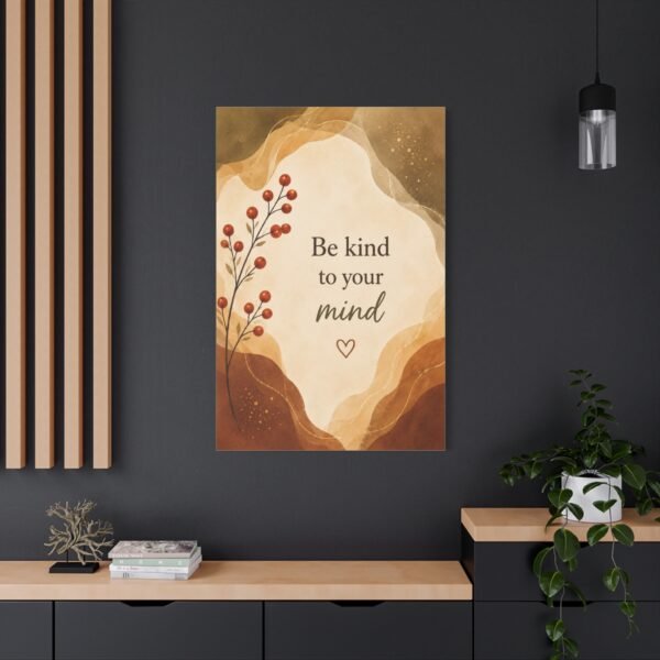 Be Kind to Your Mind Matte Canvas Wall Art - Image 4