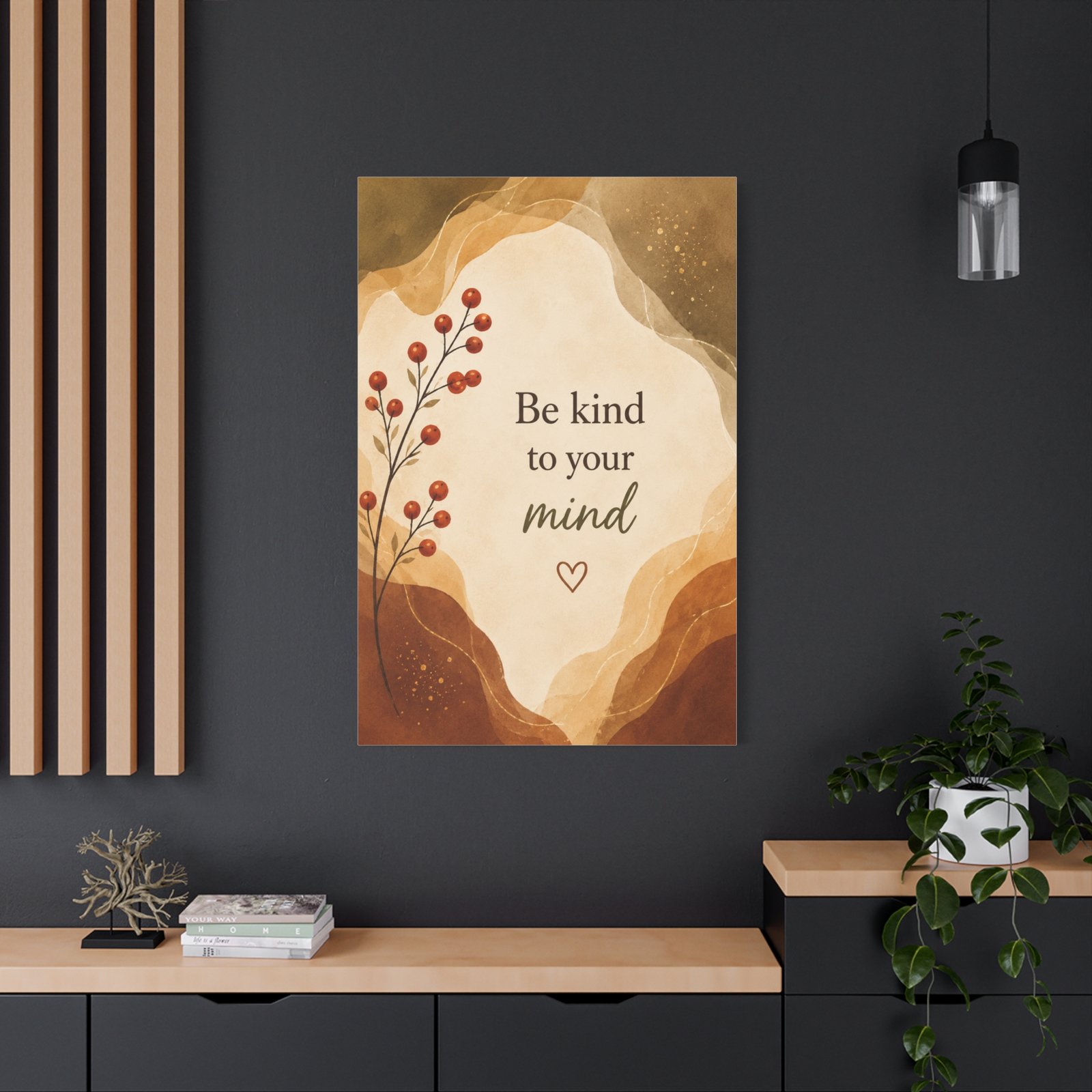 Be Kind to Your Mind Matte Canvas Wall Art - Image 4