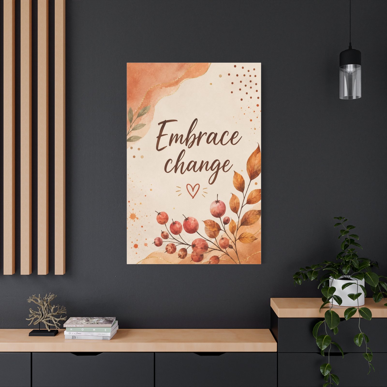 Embrace Change Fall Wall Art Canvas - Image 4