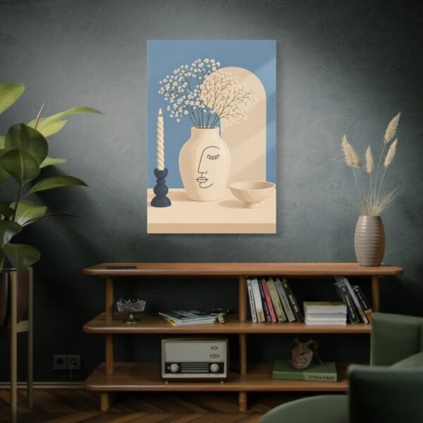 Abstract Ceramic Vase Canvas Print — Modern Minimal Wall Art - Image 5