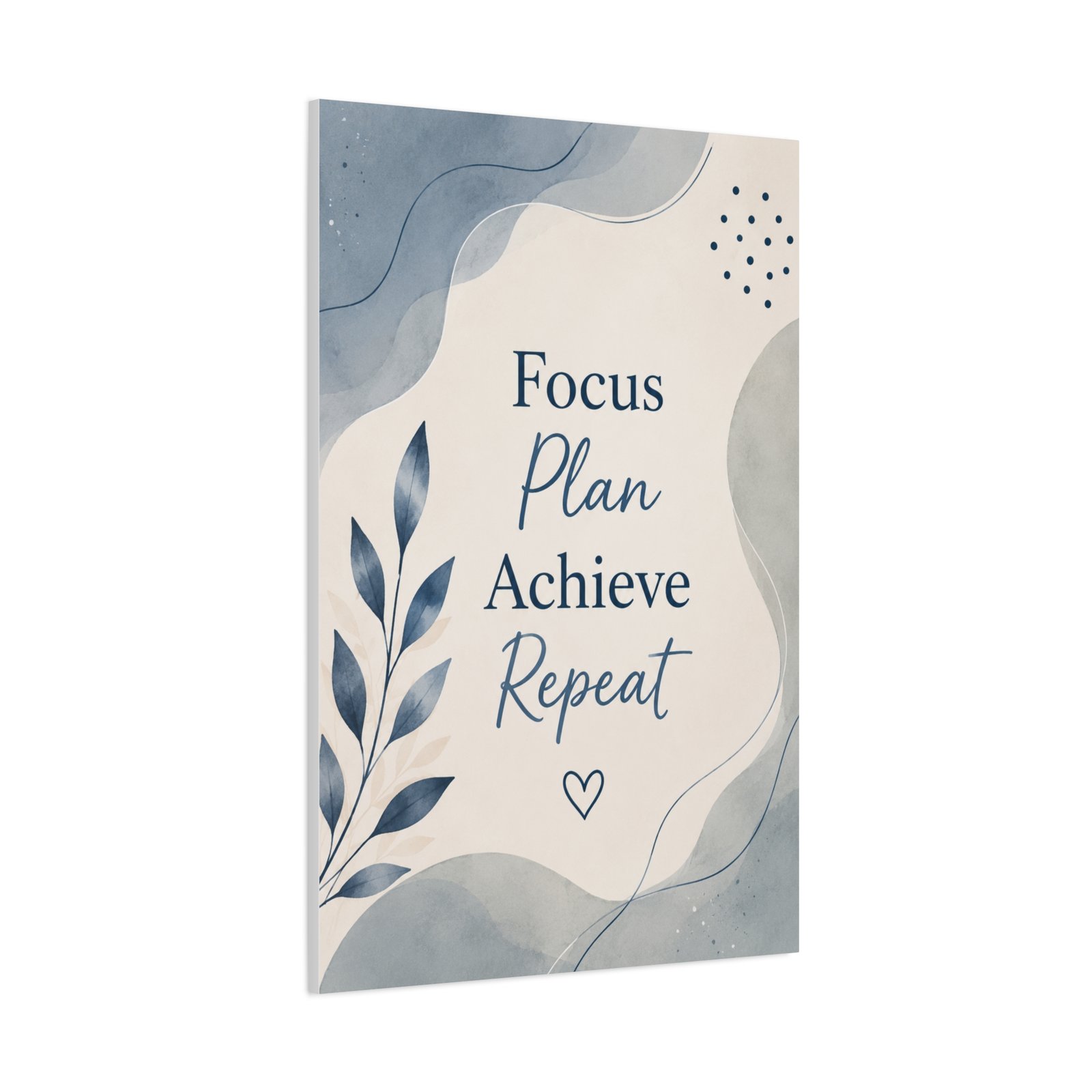 Focus Plan Achieve Repeat Canvas Wall Art - Image 3