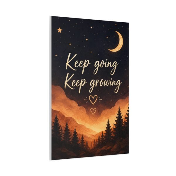 Keep Going Keep Growing Motivational Canvas Wall Art - Image 3
