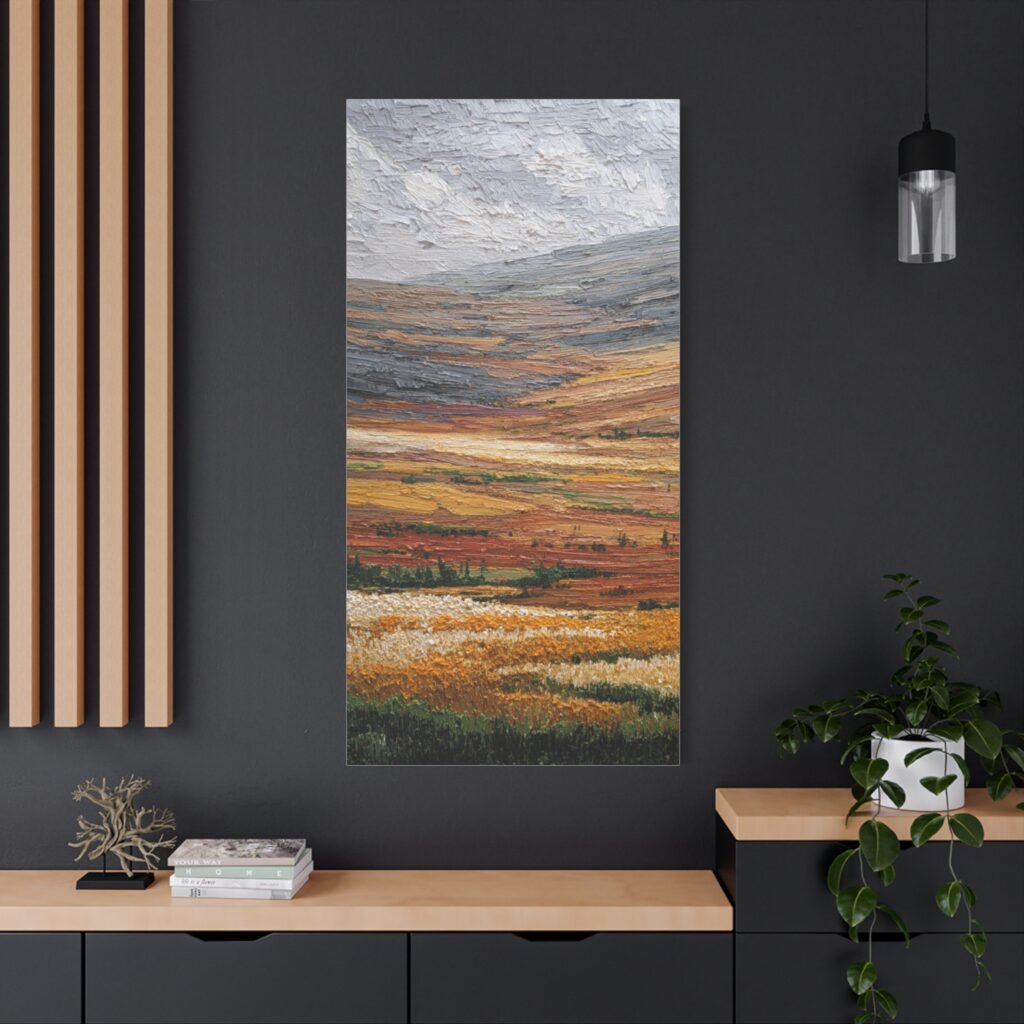 Autumn Hills Matte Canvas Print — Stretched Landscape Wall Art