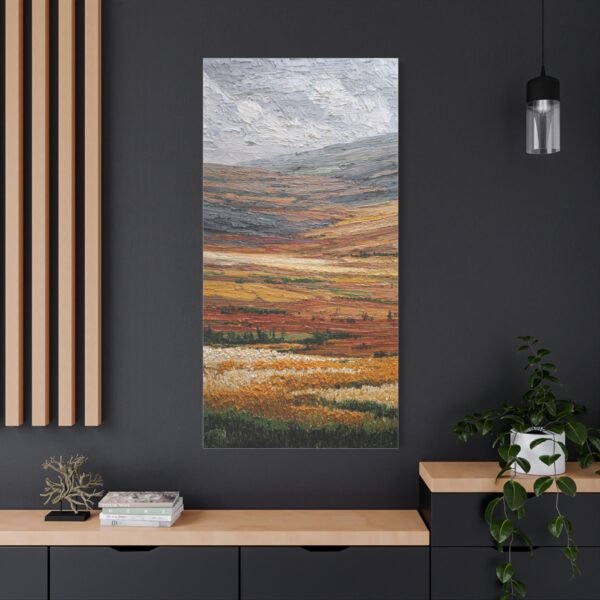 Autumn Hills Matte Canvas Print — Stretched Landscape Wall Art - Image 4