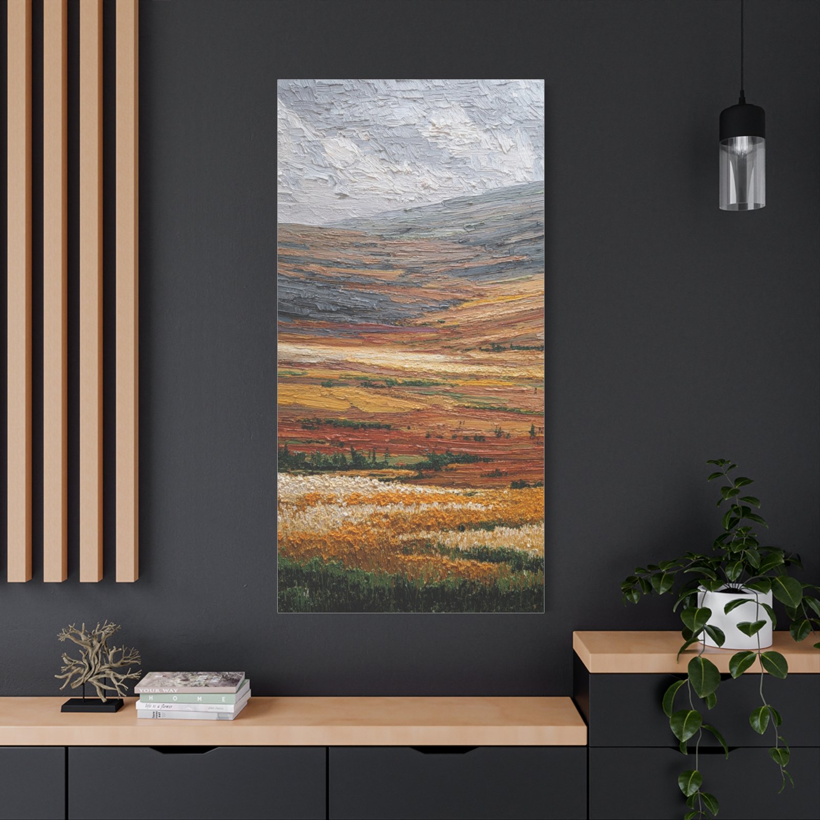 Autumn Hills Matte Canvas Print — Stretched Landscape Wall Art - Image 4