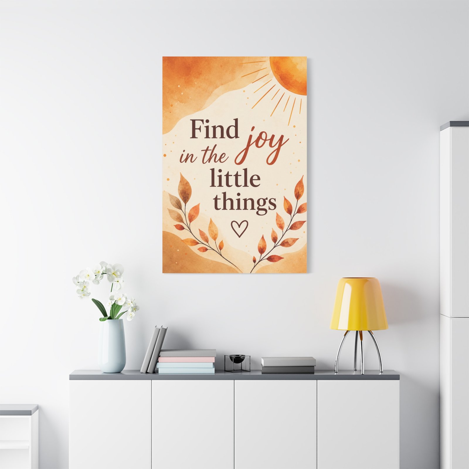 Find Joy in the Little Things — Inspirational Matte Canvas Wall Art - Image 1