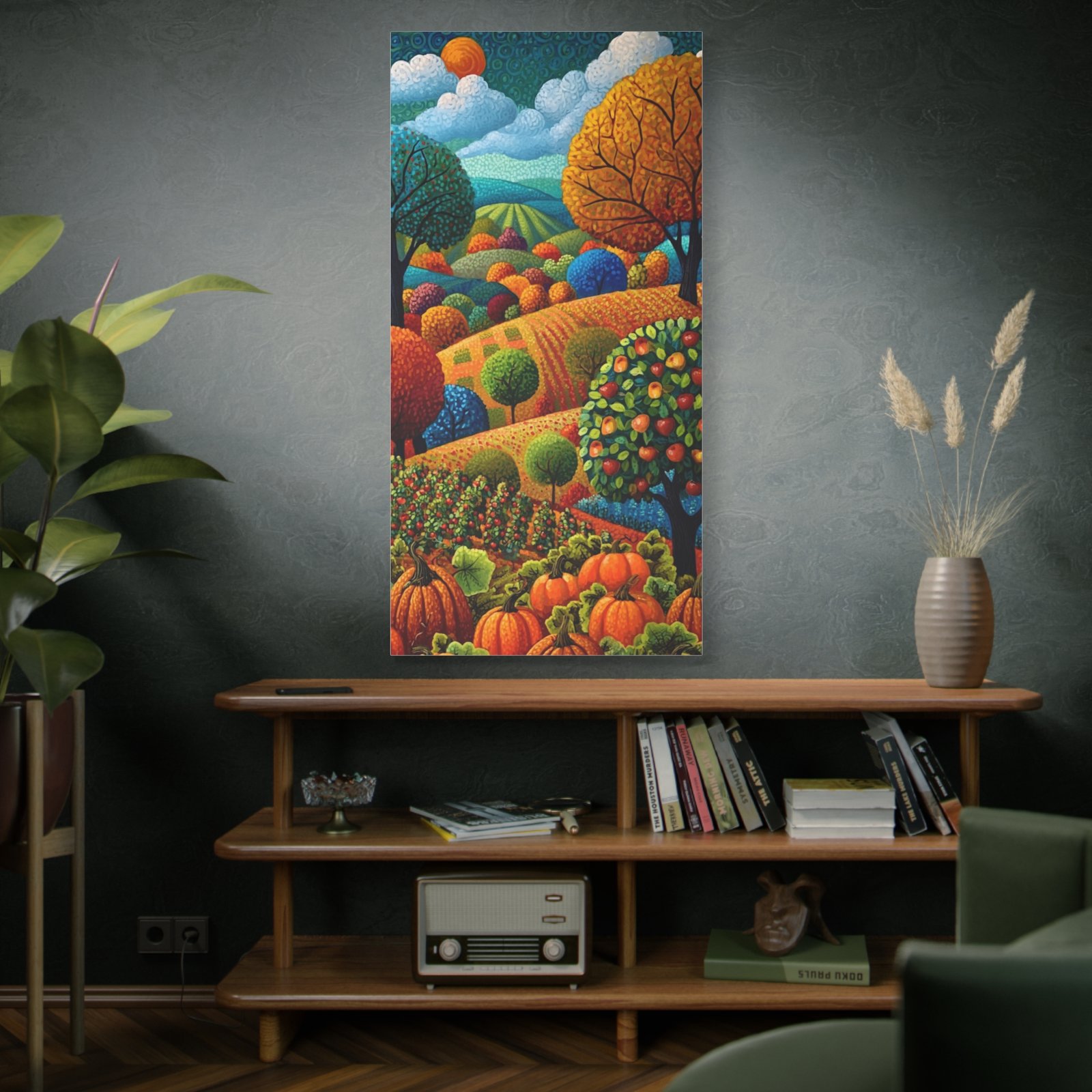 Colorful Autumn Landscape Canvas Print — Matte Stretched Wall Art - Image 5