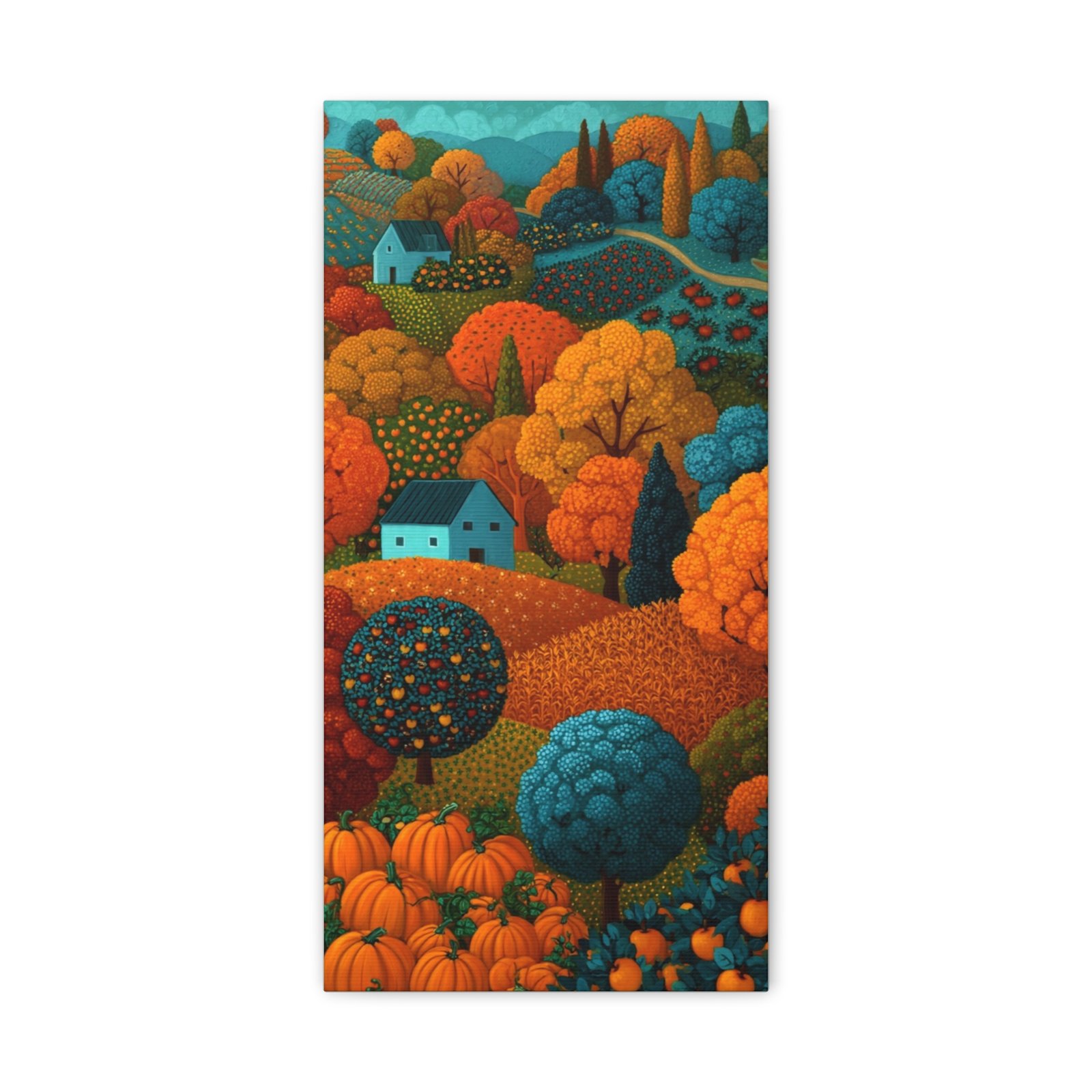 Autumn Hills Matte Canvas Wall Art — Stretched 1.25" - Image 1