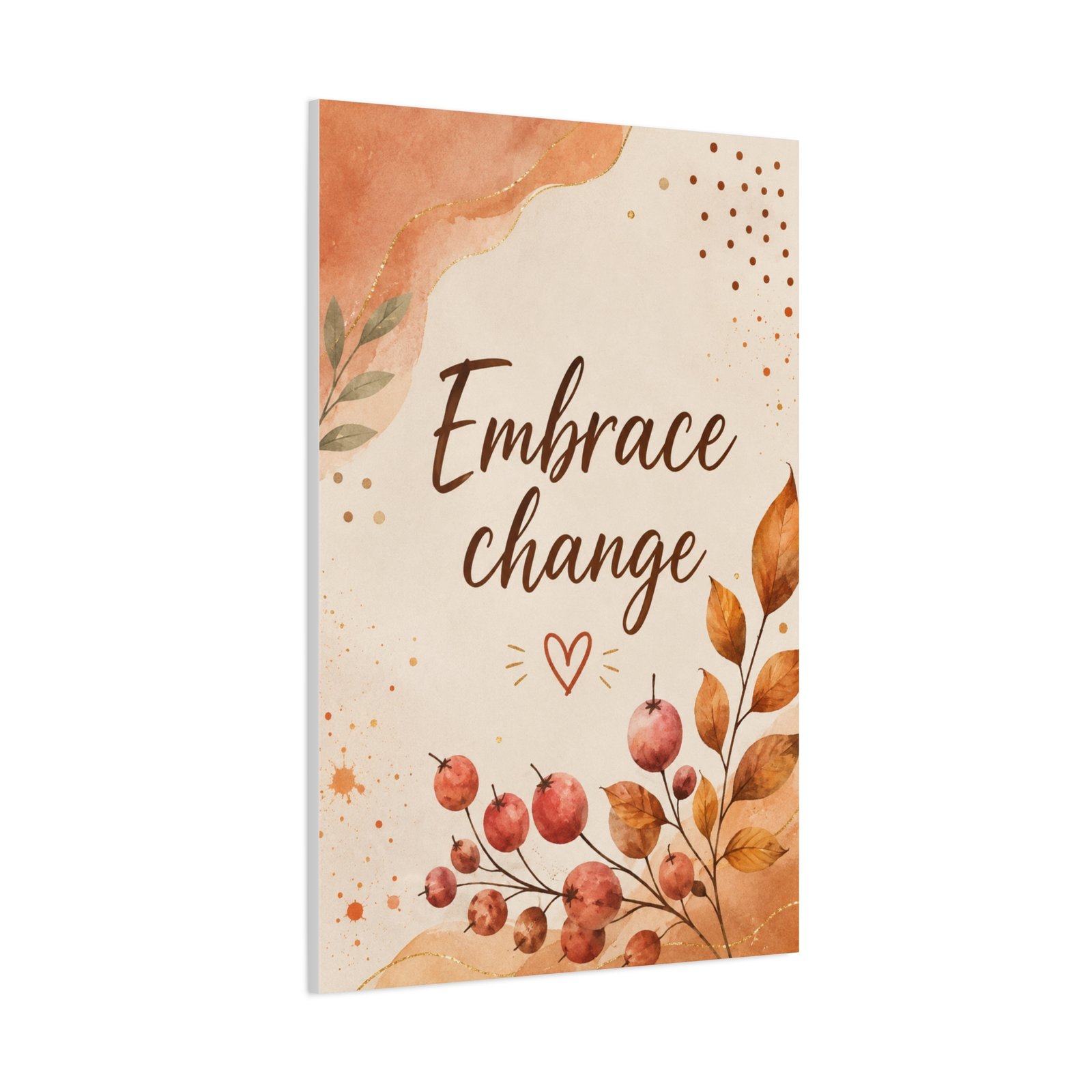 Embrace Change Fall Wall Art Canvas - Image 3