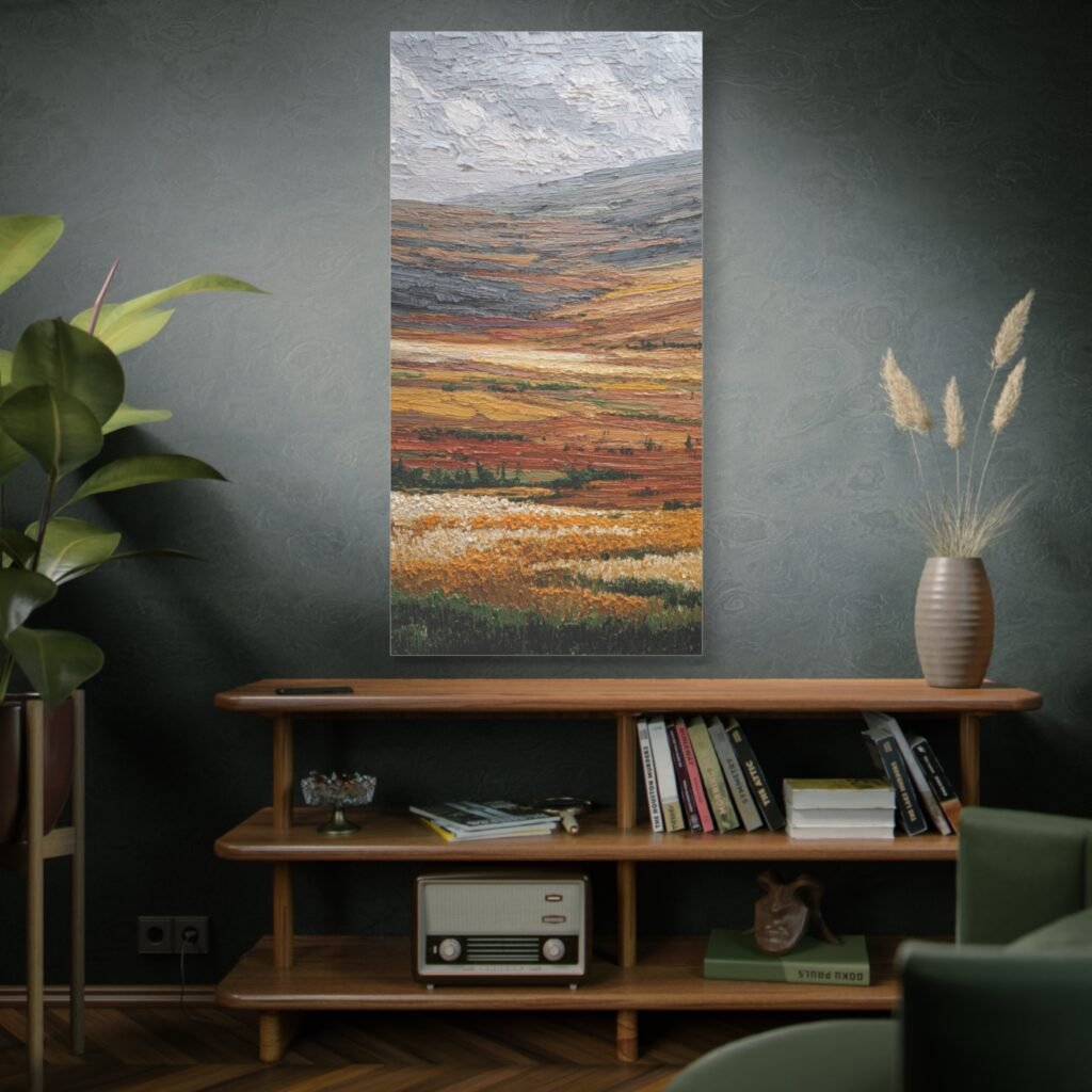 Autumn Hills Matte Canvas Print — Stretched Landscape Wall Art