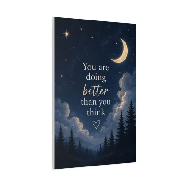 You Are Doing Better Than You Think — Inspirational Canvas Wall Art - Image 3