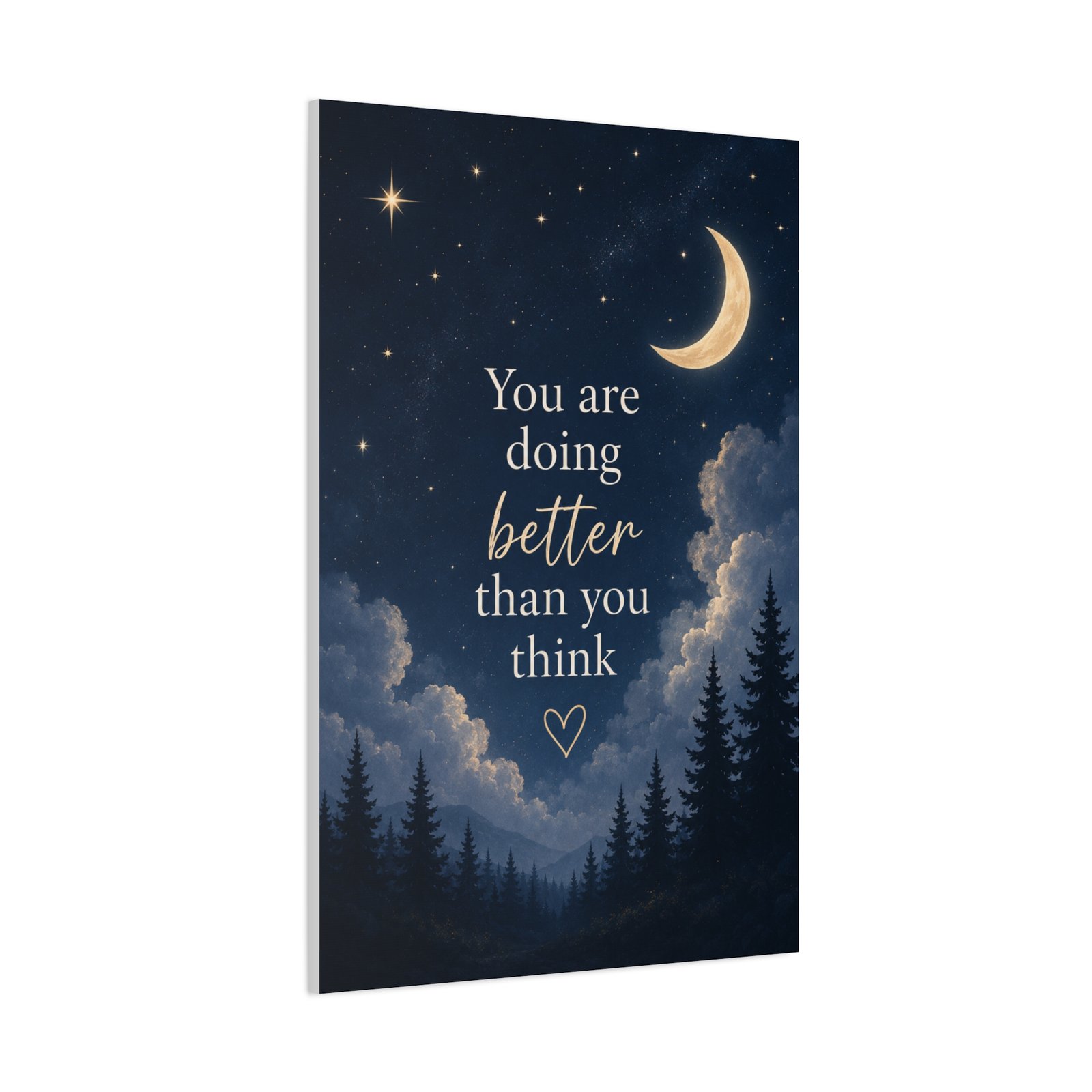 You Are Doing Better Than You Think — Inspirational Canvas Wall Art - Image 3