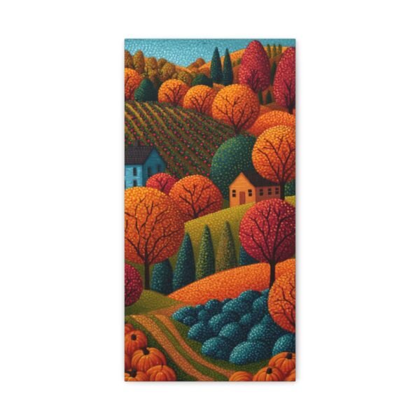 Autumn Hills Landscape Canvas Print — Matte Stretched Wall Art - Image 1