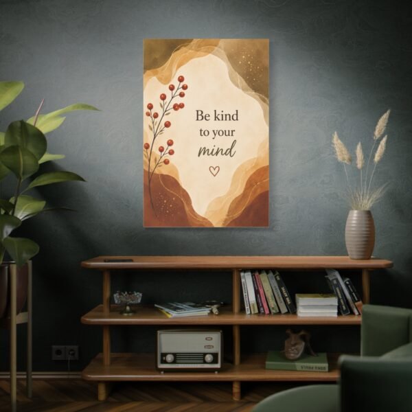Be Kind to Your Mind Matte Canvas Wall Art - Image 5