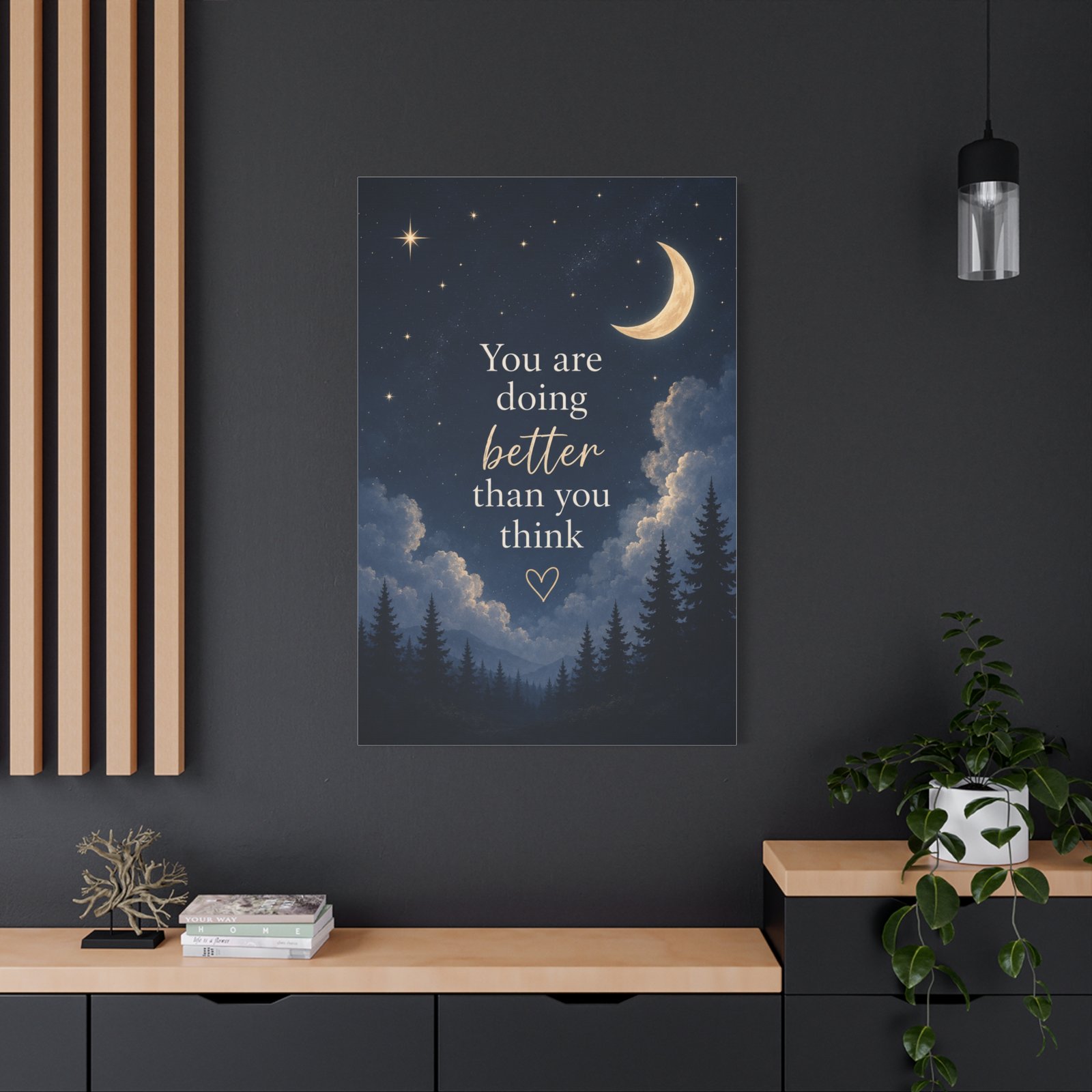 You Are Doing Better Than You Think — Inspirational Canvas Wall Art - Image 4