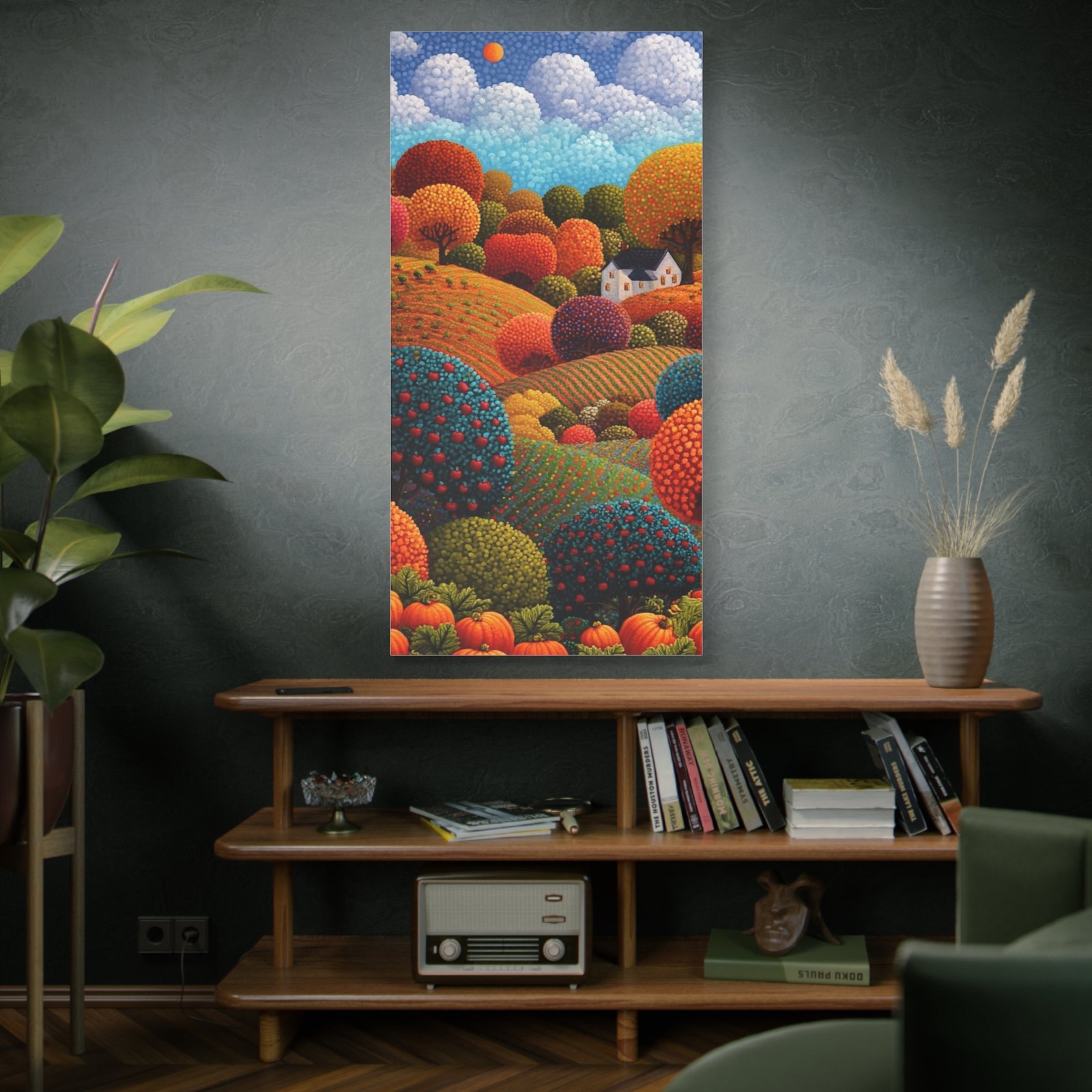 Autumn Hills Matte Canvas Art — Colorful Countryside Landscape, Stretched 1.25" - Image 5