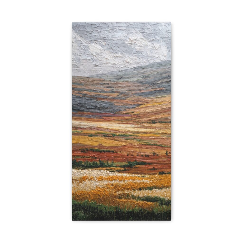 Autumn Hills Matte Canvas Print — Stretched Landscape Wall Art