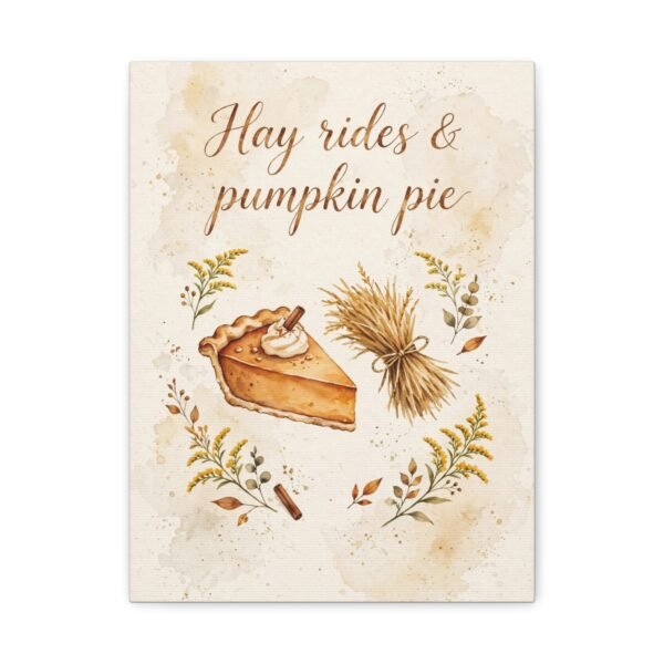 Hay Rides & Pumpkin Pie Canvas Wall Art - Image 9