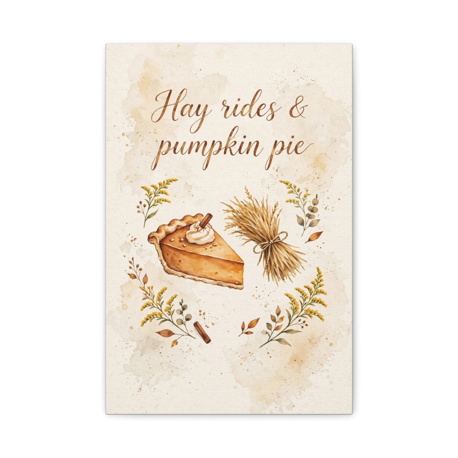 Hay Rides & Pumpkin Pie Canvas Wall Art - Image 18