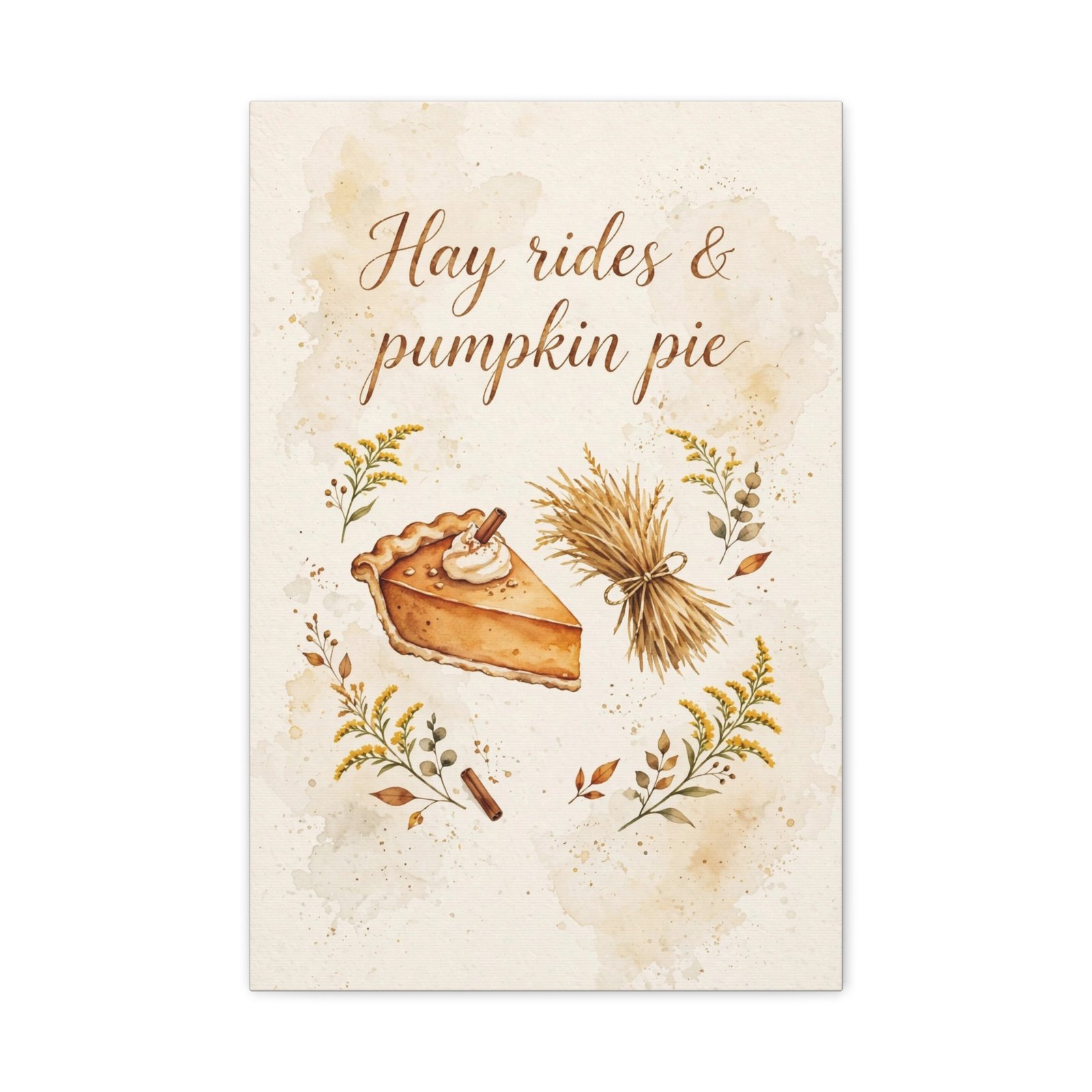 Hay Rides & Pumpkin Pie Canvas Wall Art - Image 15