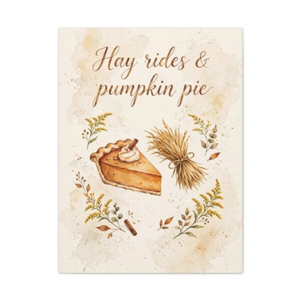 Hay Rides & Pumpkin Pie Canvas Wall Art - Image 17