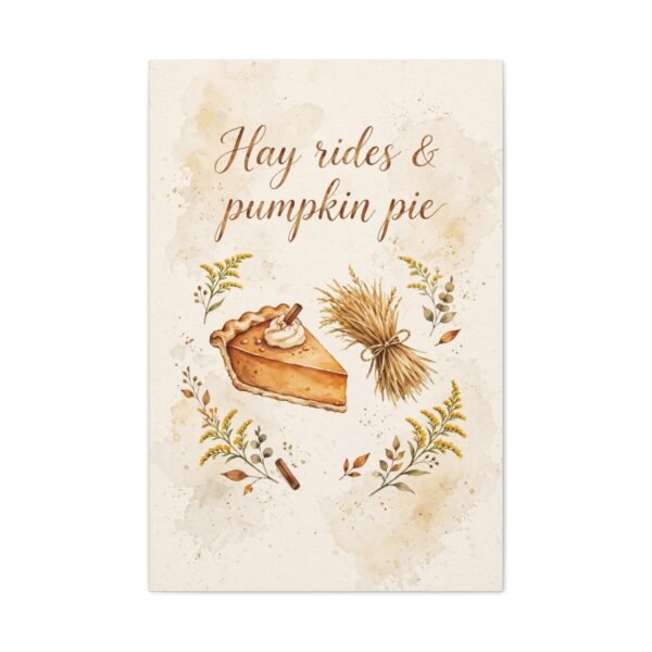 Hay Rides & Pumpkin Pie Canvas Wall Art - Image 10