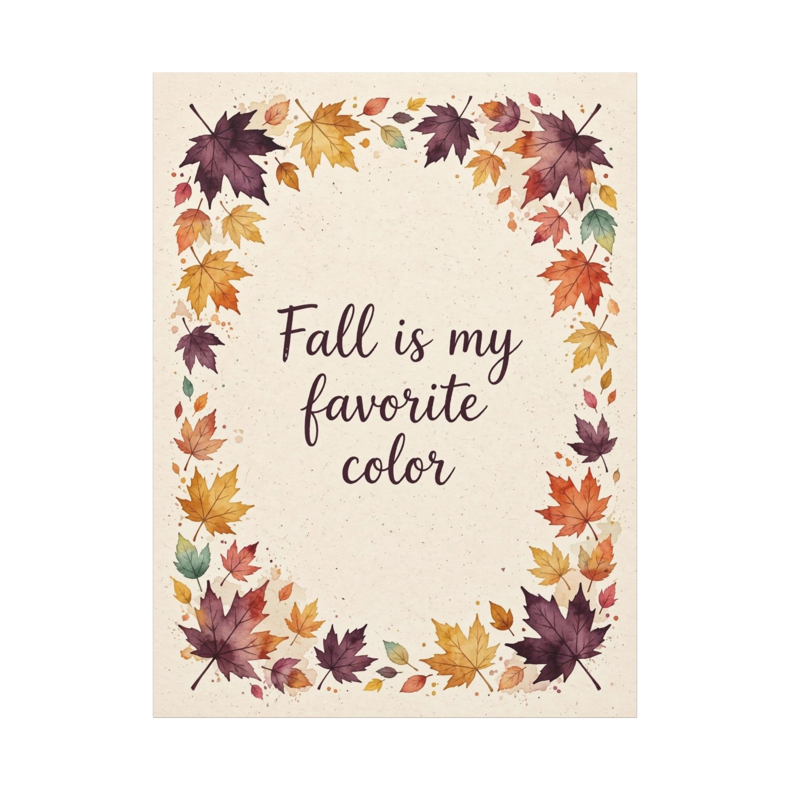 Fall Is My Favorite Color Canvas Wall Art - Image 7