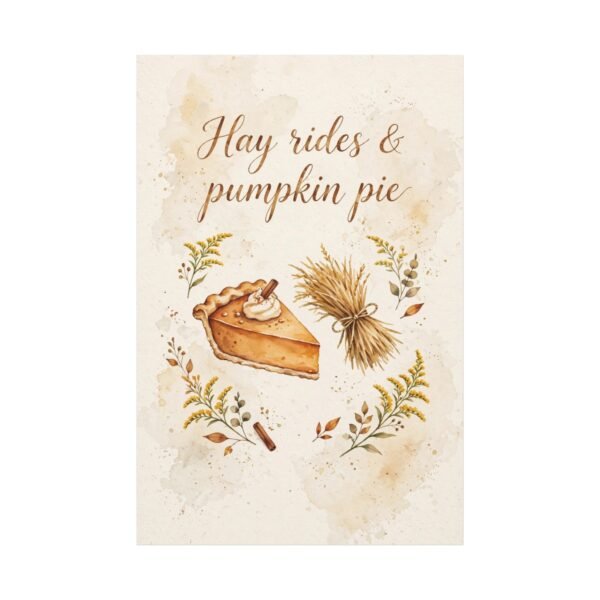 Hay Rides & Pumpkin Pie Canvas Wall Art - Image 11