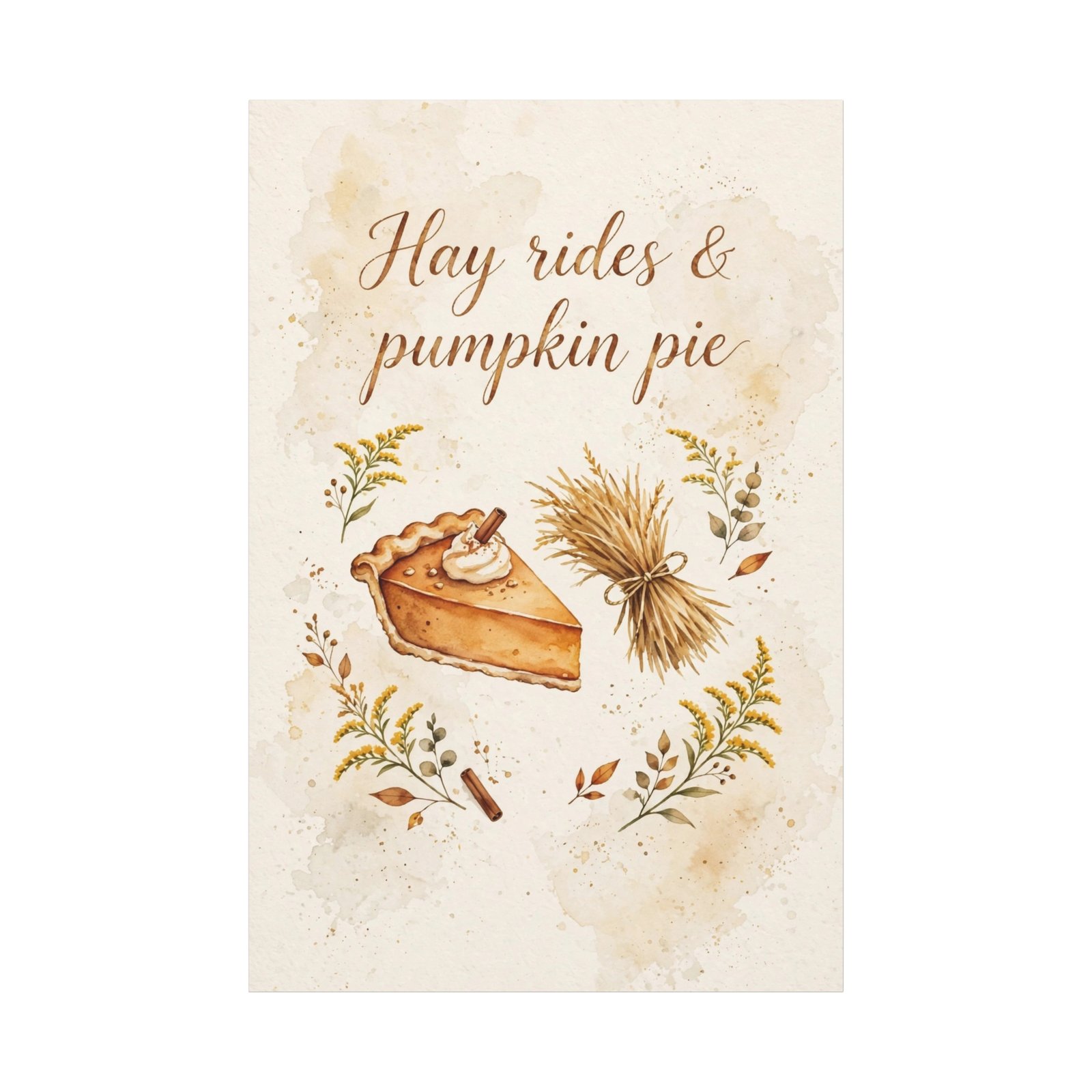 Hay Rides & Pumpkin Pie Canvas Wall Art - Image 11