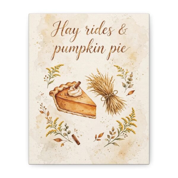 Hay Rides & Pumpkin Pie Canvas Wall Art - Image 8