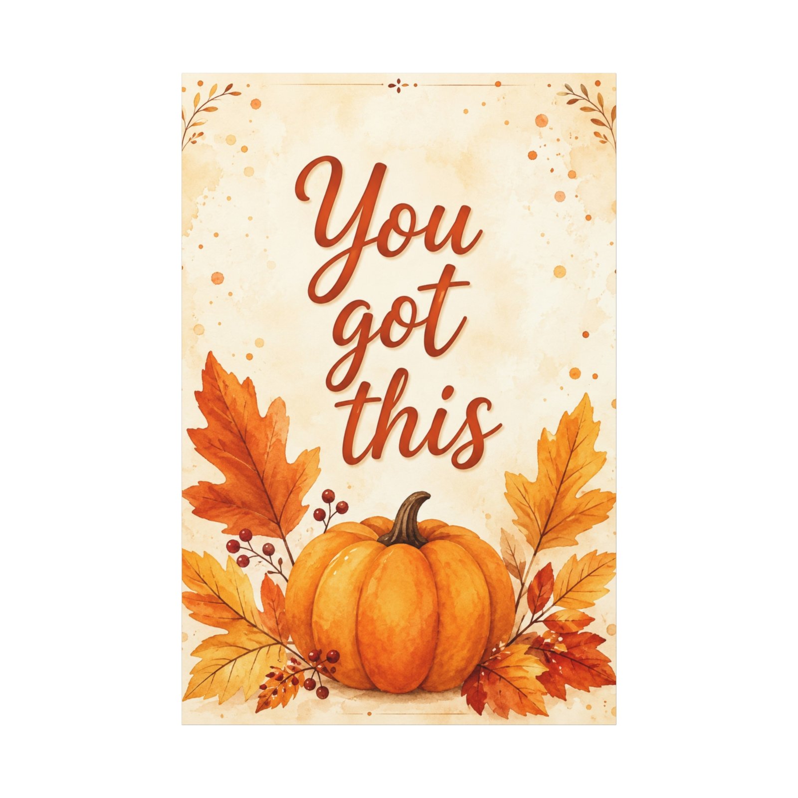 You Got This Pumpkin Wall Canvas - Image 2