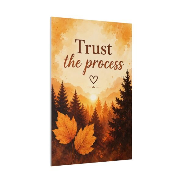 Trust the Process Autumn Canvas Wall Art - Image 3