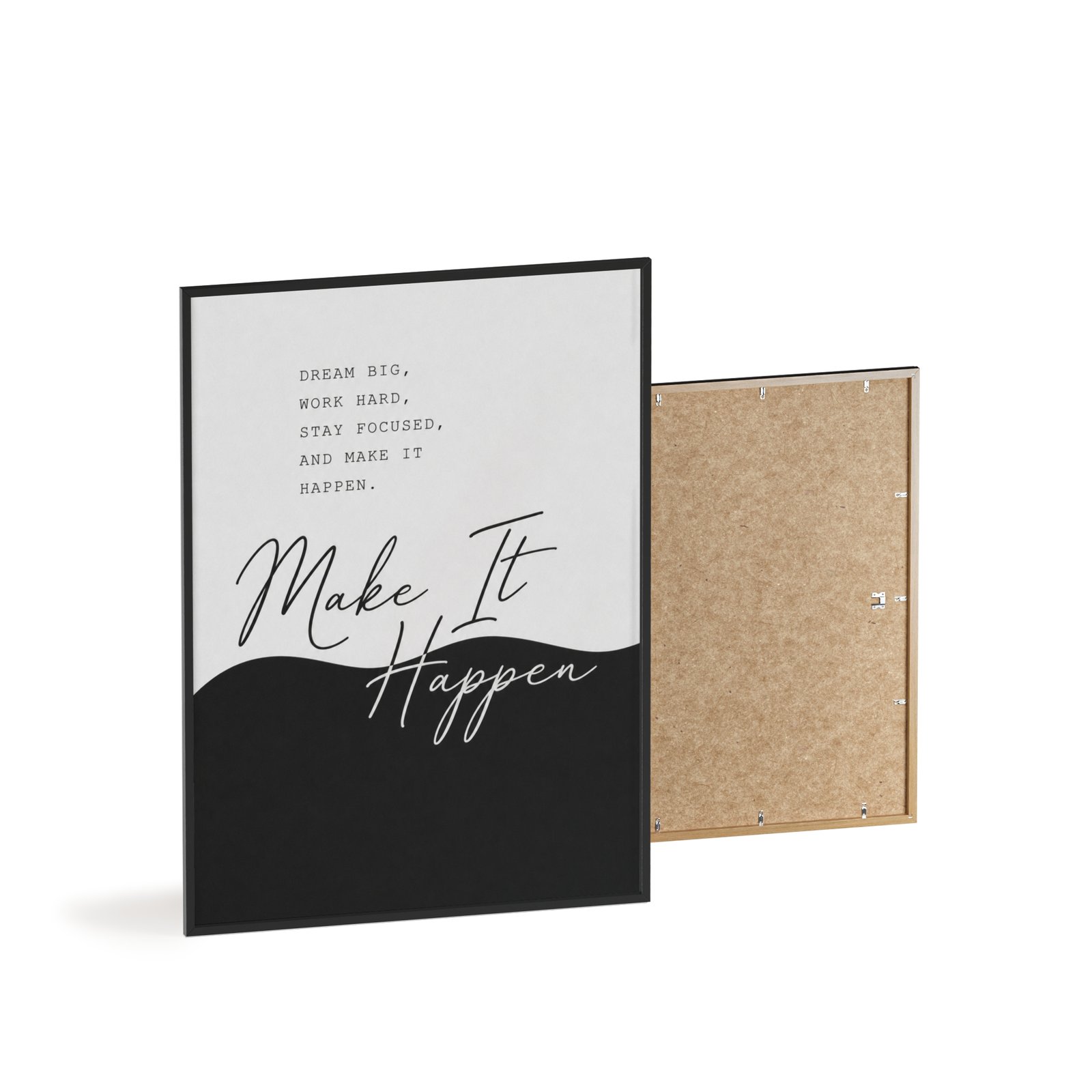 Motivational Wall Poster — “Make It Happen” Framed Print - Image 4