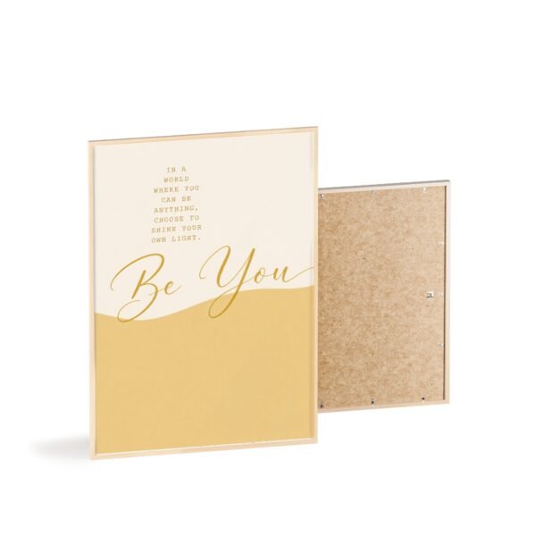 Be You Inspirational Framed Poster — Gold Minimal Wall Art - Image 4