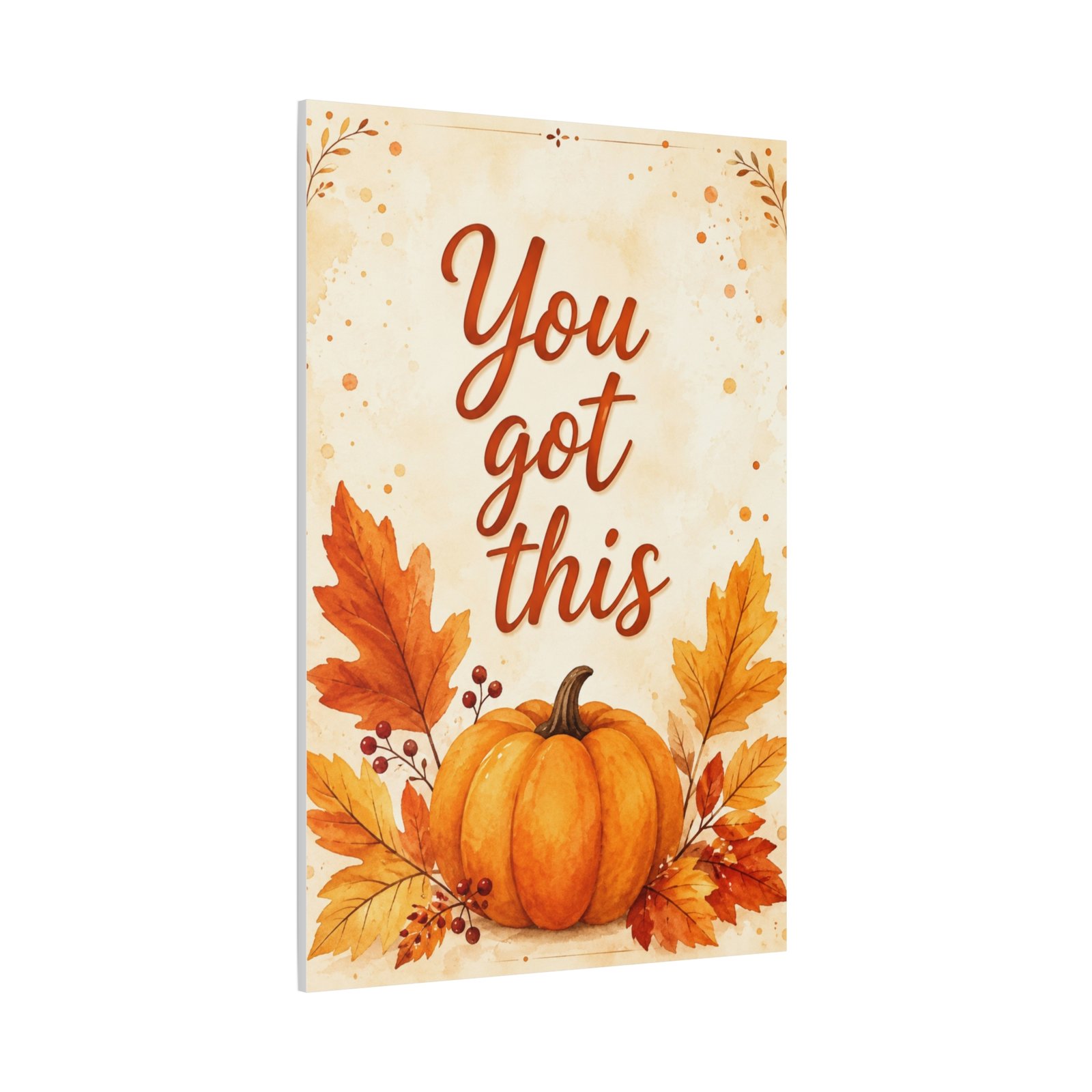 You Got This Pumpkin Wall Canvas - Image 3