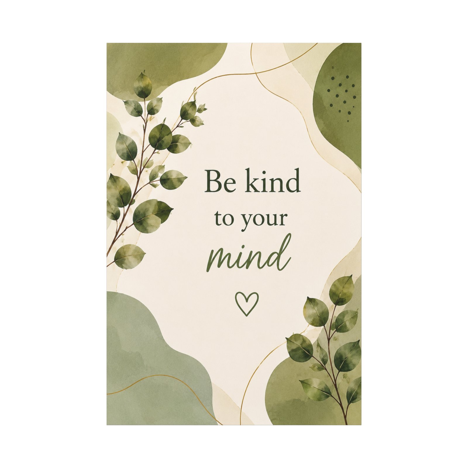 Be Kind to Your Mind Canvas Wall Art - Image 2