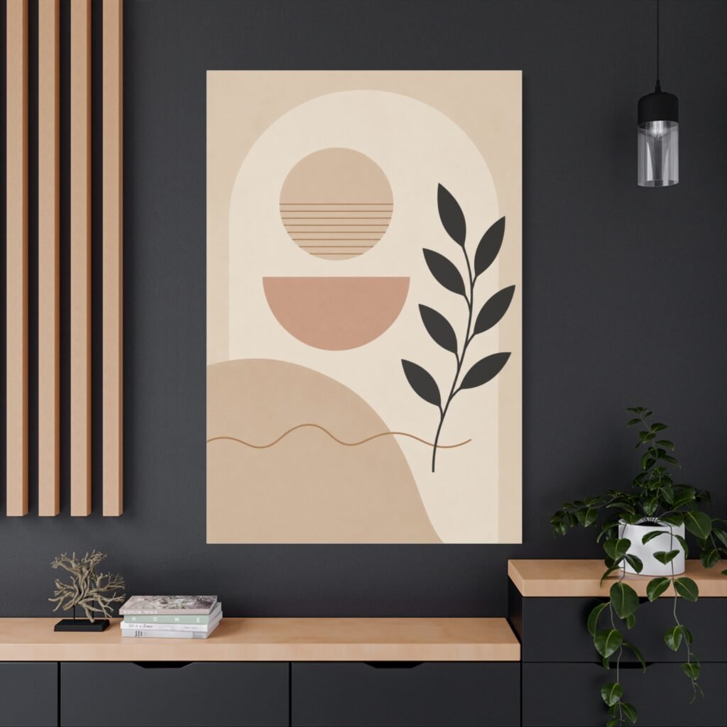 Abstract Terracotta Arch Canvas
