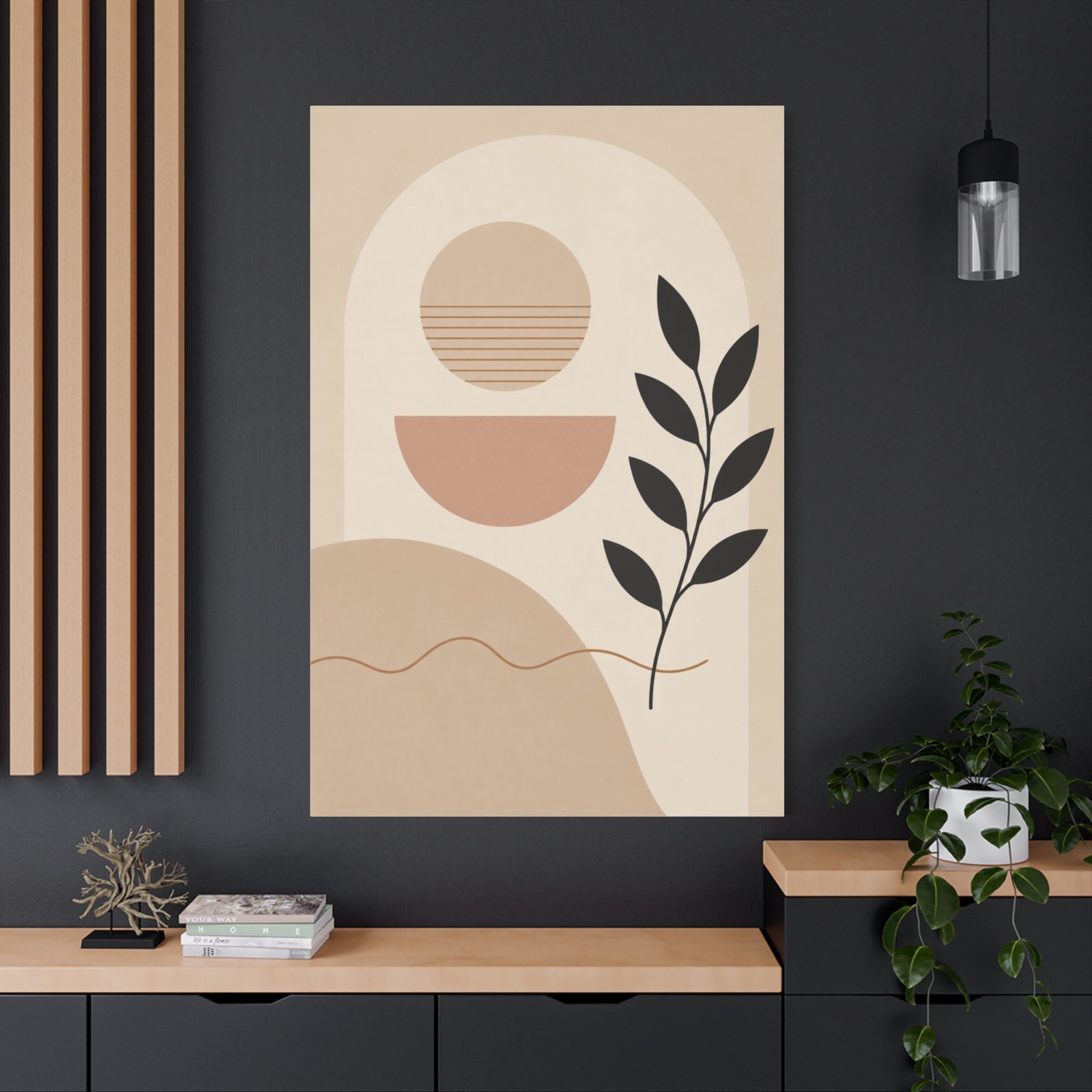 Abstract Terracotta Arch Canvas - Image 4