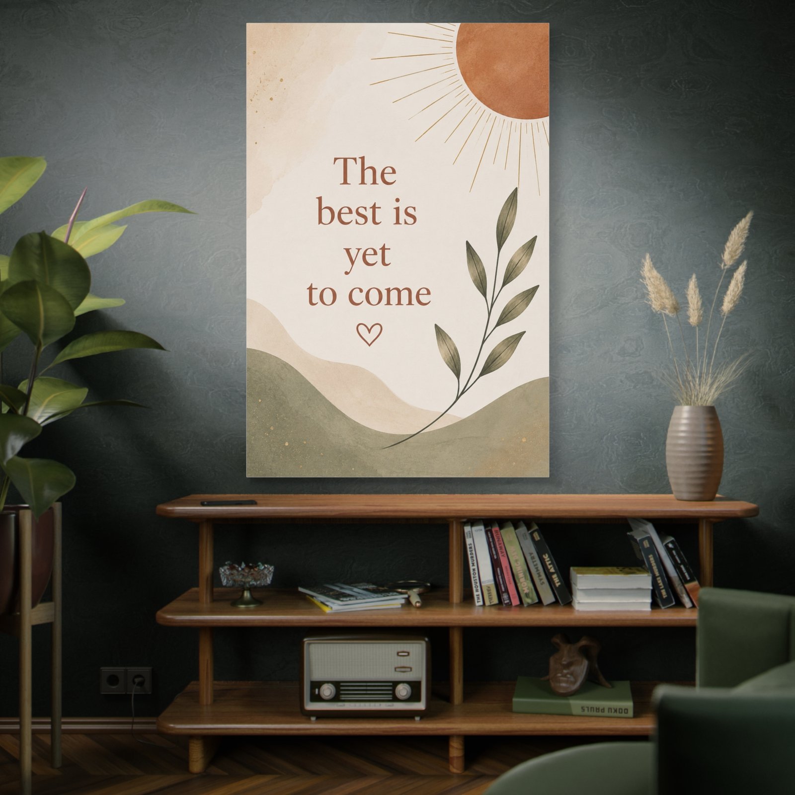 Inspirational Wall Canvas - "The Best Is Yet To Come" Matte Stretched Art - Image 5