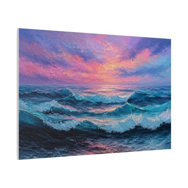 Ocean Sunset Canvas Print — Seascape Matte Stretched Wall Art - Image 2