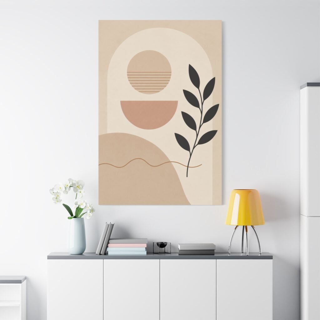 Abstract Terracotta Arch Canvas