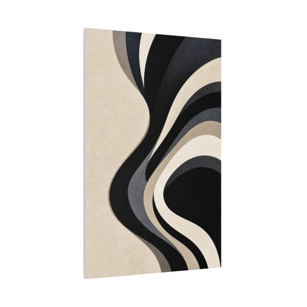 Abstract Neutral Wave Matte Canvas Print — Modern Minimalist Wall Art - Image 3