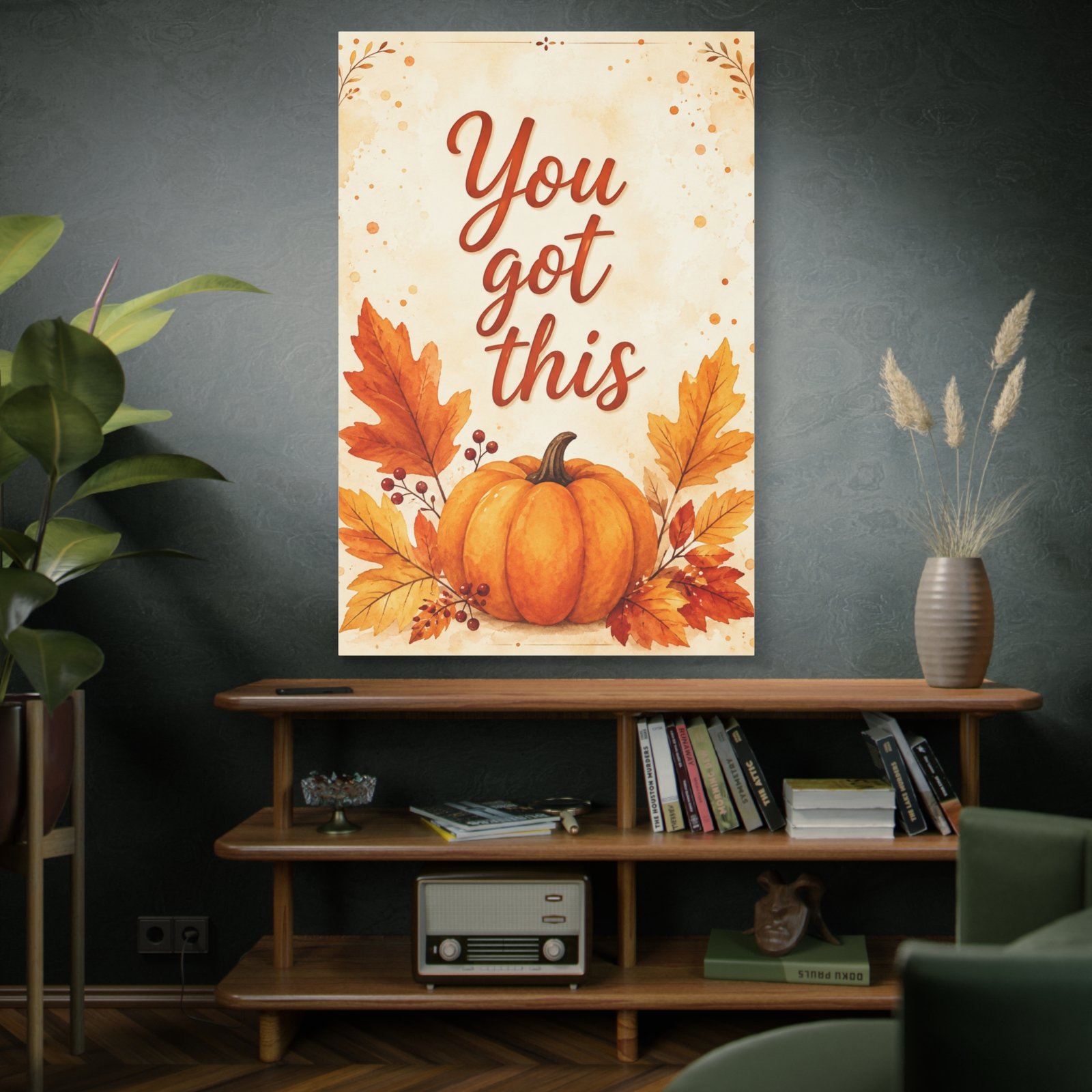 You Got This Pumpkin Wall Canvas - Image 5