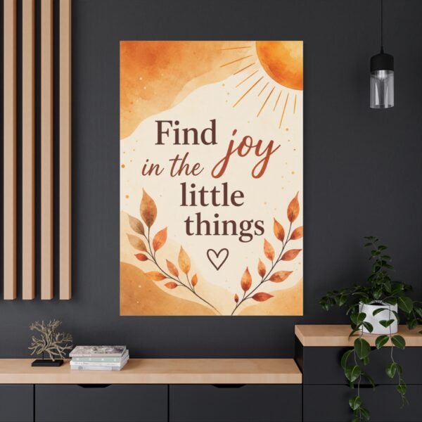 Find Joy in the Little Things Canvas Wall Art - Image 4